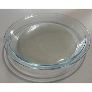 Vintage Pyrex Pie Plate Pan Clear Glass 9" Inch 209 Made in USA